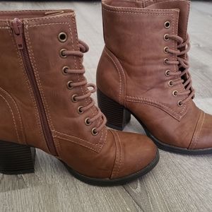 Booties cognac Faded Glory